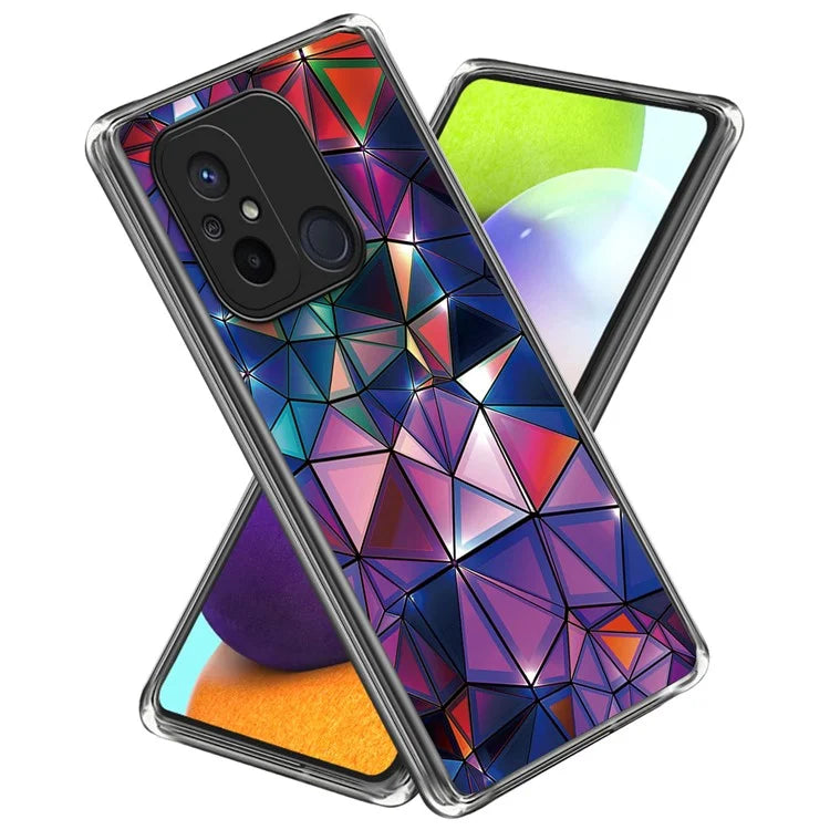For Xiaomi Redmi 12C 4G Phone Cover Pattern Printing Anti-scratch TPU Case