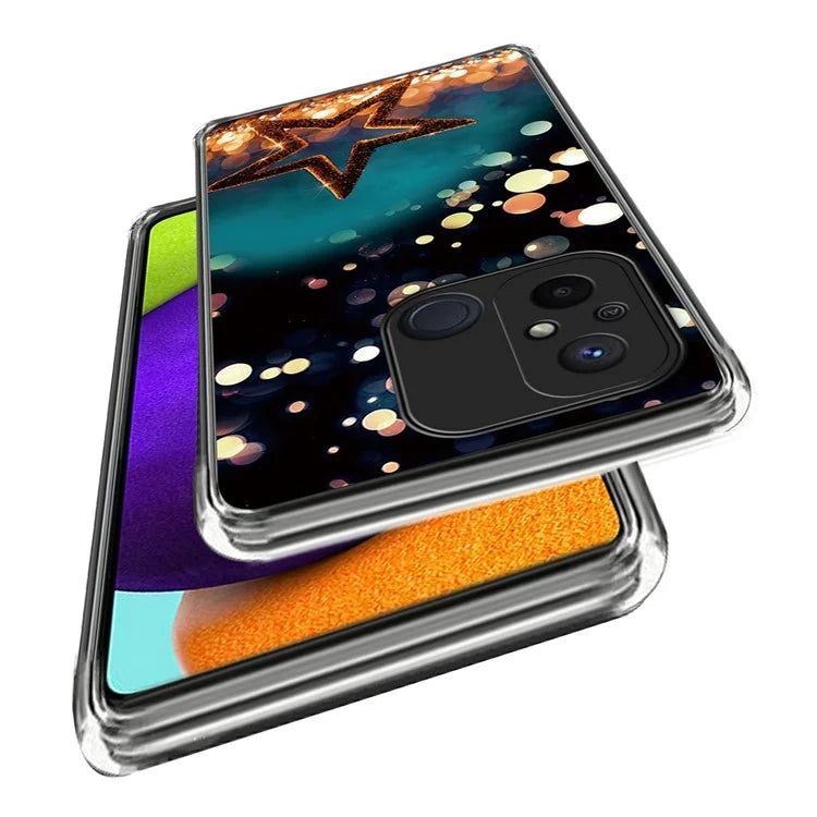 For Xiaomi Redmi 12C 4G Phone Cover Pattern Printing Anti-scratch TPU Case