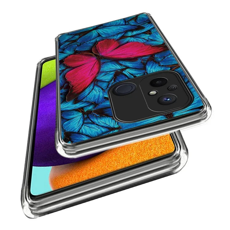 For Xiaomi Redmi 12C 4G Phone Cover Pattern Printing Anti-scratch TPU Case