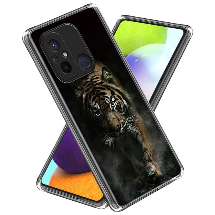 For Xiaomi Redmi 12C 4G Phone Cover Pattern Printing Anti-scratch TPU Case