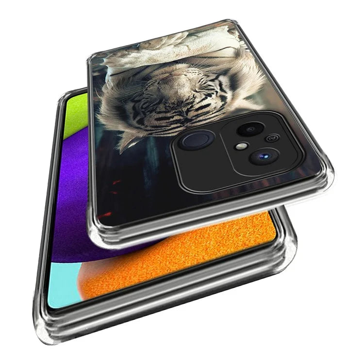 For Xiaomi Redmi 12C 4G Phone Cover Pattern Printing Anti-scratch TPU Case