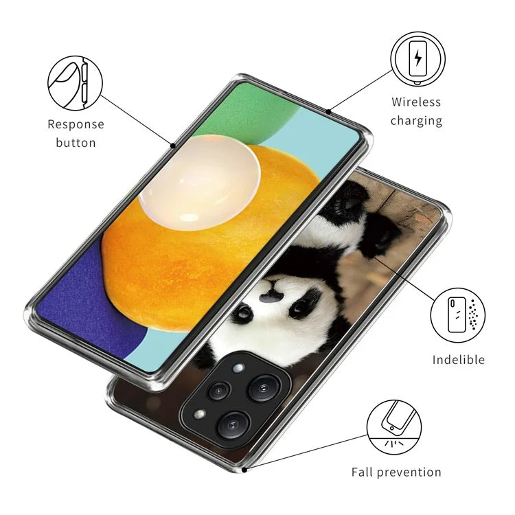 For Xiaomi Redmi 12 5G (Global) / Poco M6 Pro 5G Case Pattern Printing TPU Phone Cover