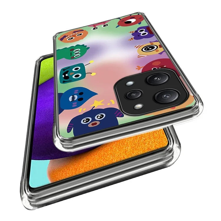 For Xiaomi Redmi 12 5G (Global) / Poco M6 Pro 5G Case Pattern Printing TPU Phone Cover