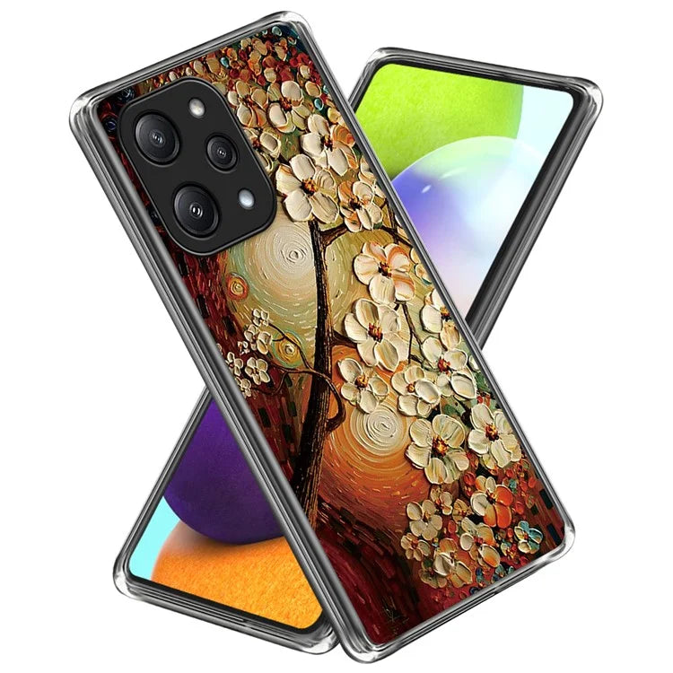 For Xiaomi Redmi 12 5G (Global) / Poco M6 Pro 5G Case Pattern Printing TPU Phone Cover