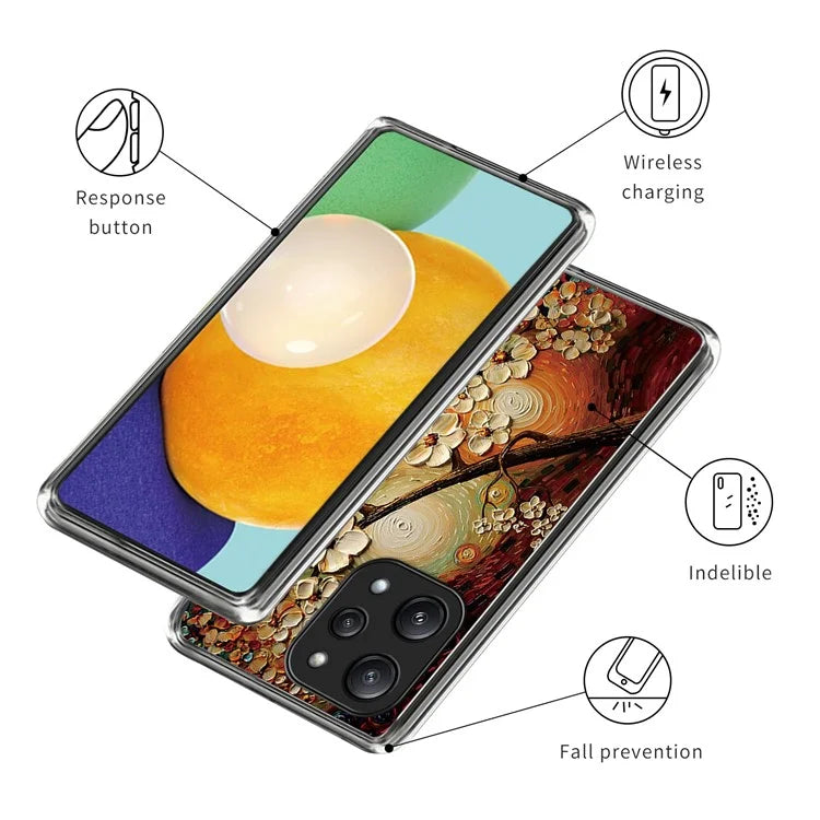 For Xiaomi Redmi 12 5G (Global) / Poco M6 Pro 5G Case Pattern Printing TPU Phone Cover