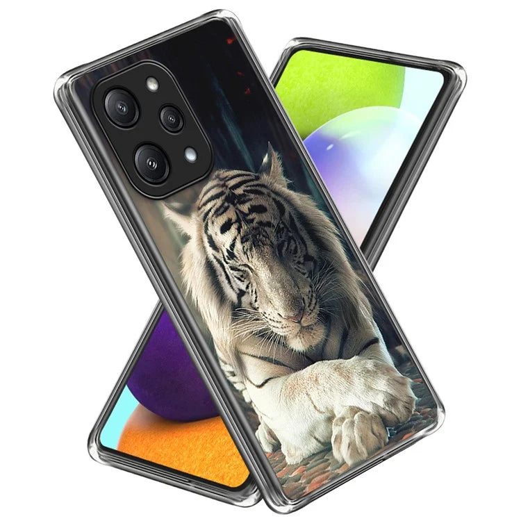 For Xiaomi Redmi 12 5G (Global) / Poco M6 Pro 5G Case Pattern Printing TPU Phone Cover