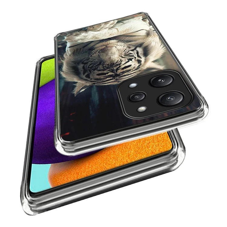 For Xiaomi Redmi 12 5G (Global) / Poco M6 Pro 5G Case Pattern Printing TPU Phone Cover