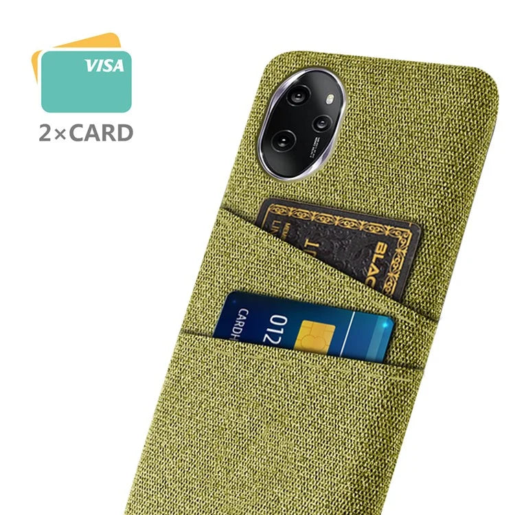 For Honor 100 Pro 5G Phone Case Card Slots Cloth Texture Hard PC Cover
