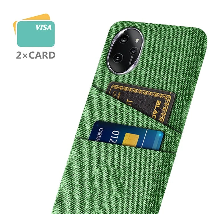 For Honor 100 Pro 5G Phone Case Card Slots Cloth Texture Hard PC Cover