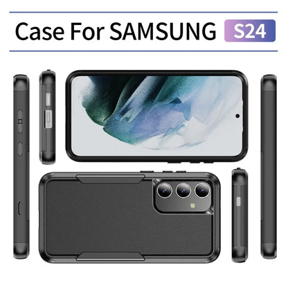 Commuter Series For Samsung Galaxy S24 Case 3-in-1 TPU+PC Anti-drop Back Cover