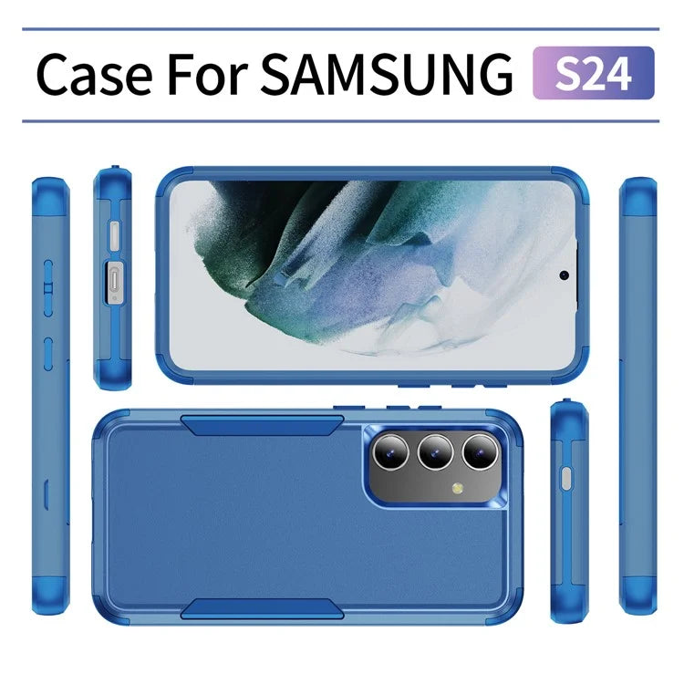Commuter Series For Samsung Galaxy S24 Case 3-in-1 TPU+PC Anti-drop Back Cover