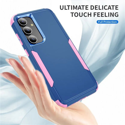 Commuter Series For Samsung Galaxy S24 Case 3-in-1 TPU+PC Anti-drop Back Cover  /  Pink