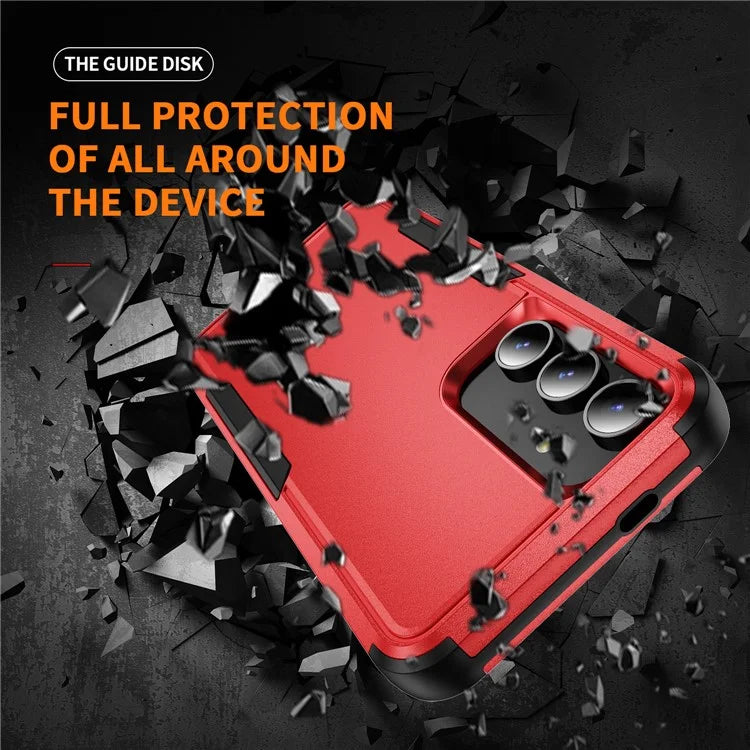 Commuter Series For Samsung Galaxy S24 Case 3-in-1 TPU+PC Anti-drop Back Cover