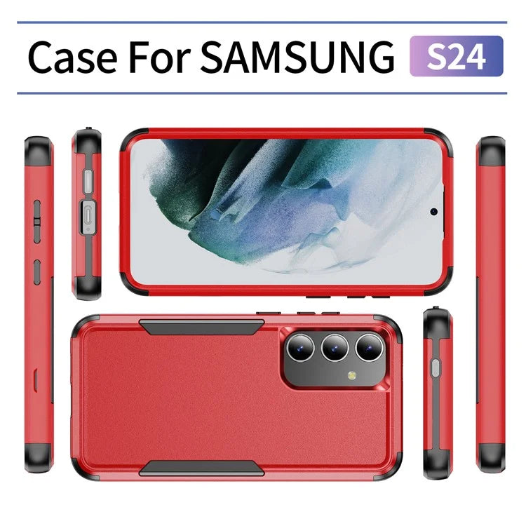 Commuter Series For Samsung Galaxy S24 Case 3-in-1 TPU+PC Anti-drop Back Cover