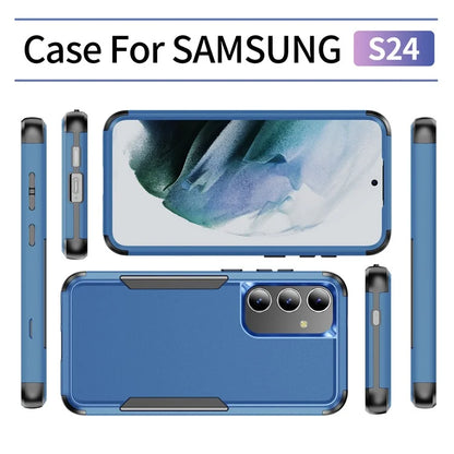 Commuter Series For Samsung Galaxy S24 Case 3-in-1 TPU+PC Anti-drop Back Cover  /  Black