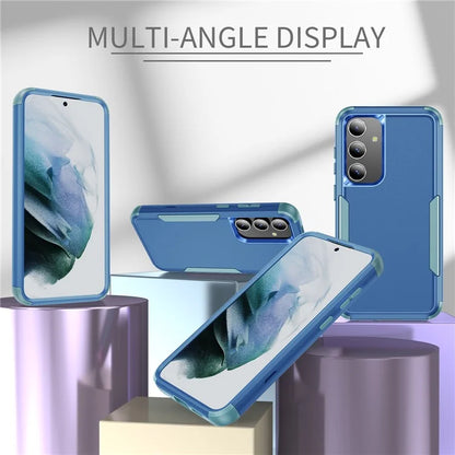Commuter Series For Samsung Galaxy S24 Case 3-in-1 TPU+PC Anti-drop Back Cover  /  Blue