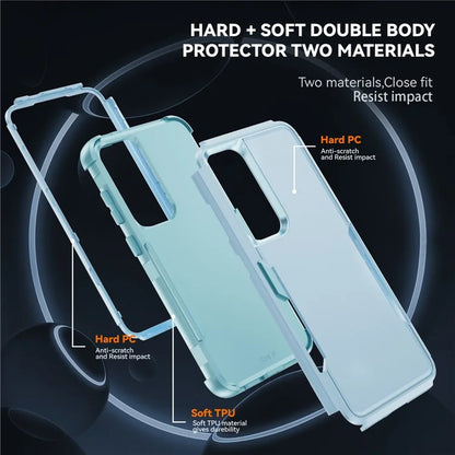 Commuter Series For Samsung Galaxy S24 Case 3-in-1 TPU+PC Anti-drop Back Cover