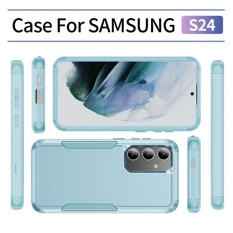 Commuter Series For Samsung Galaxy S24 Case 3-in-1 TPU+PC Anti-drop Back Cover