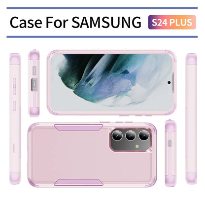 Commuter Series For Samsung Galaxy S24+ Back Case 3-in-1 Shockproof TPU+PC Phone Cover