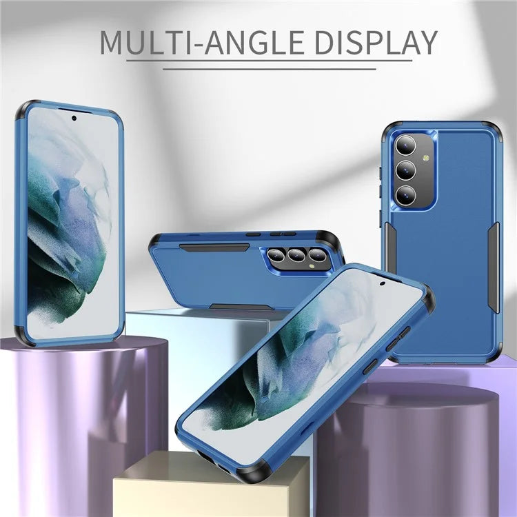 Commuter Series For Samsung Galaxy S24+ Back Case 3-in-1 Shockproof TPU+PC Phone Cover  /  Black