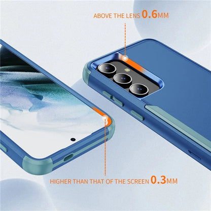 Commuter Series For Samsung Galaxy S24+ Back Case 3-in-1 Shockproof TPU+PC Phone Cover  /  Blue