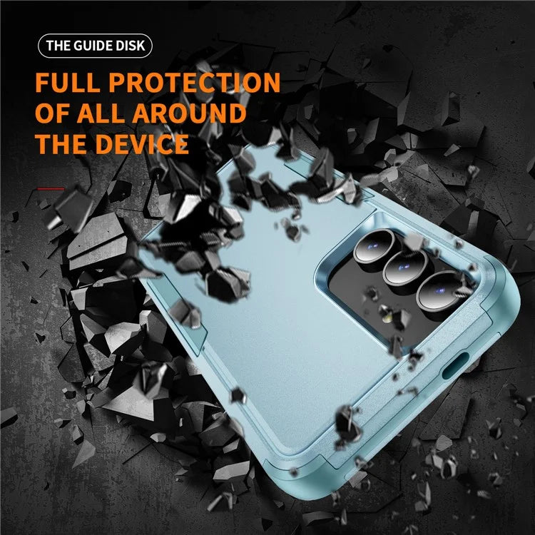 Commuter Series For Samsung Galaxy S24+ Back Case 3-in-1 Shockproof TPU+PC Phone Cover