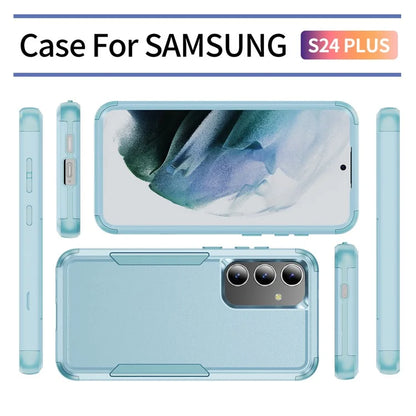 Commuter Series For Samsung Galaxy S24+ Back Case 3-in-1 Shockproof TPU+PC Phone Cover