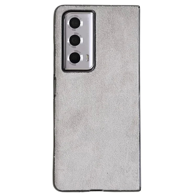 For Honor Magic Vs2 5G Phone Case Anti-Scratch Suede PU Leather Hard PC Back Cover