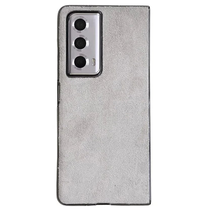 For Honor Magic Vs2 5G Phone Case Anti-Scratch Suede PU Leather Hard PC Back Cover
