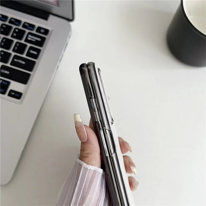 For Honor Magic Vs2 5G Phone Case Anti-Scratch Suede PU Leather Hard PC Back Cover