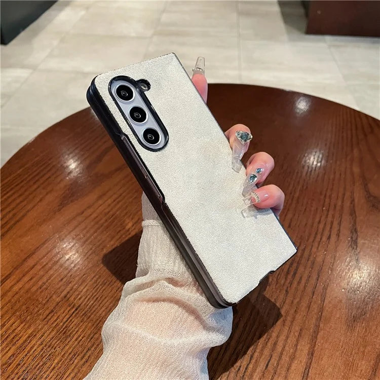 For Samsung Galaxy Z Fold5 5G Suede Phone Case Soft Touch Back Cover