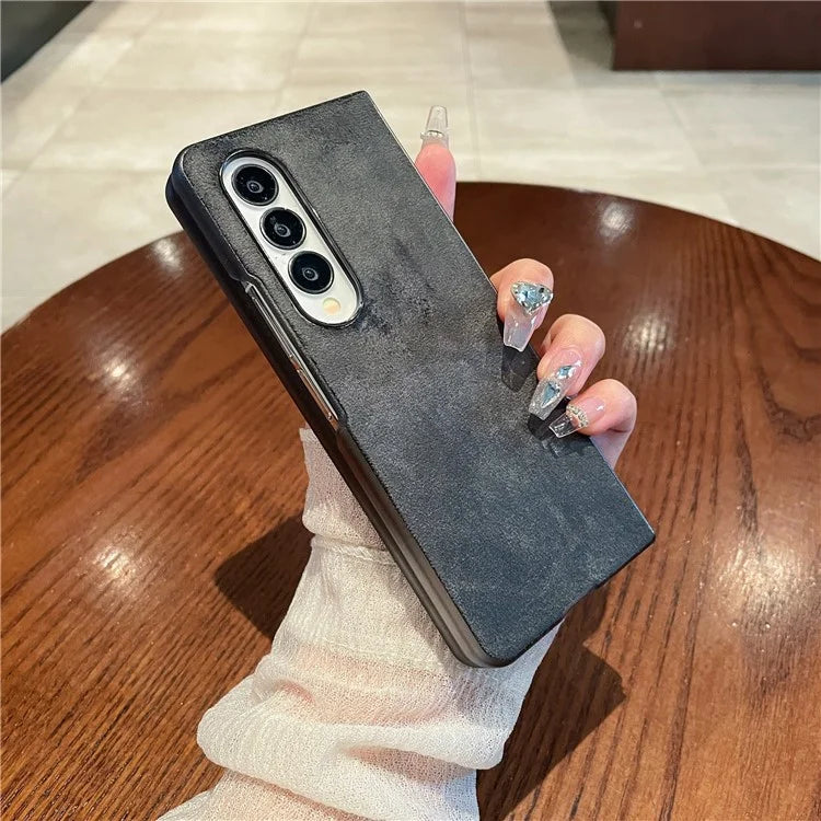 For Samsung Galaxy Z Fold4 5G Phone Case Scratch Resistant Suede Cover