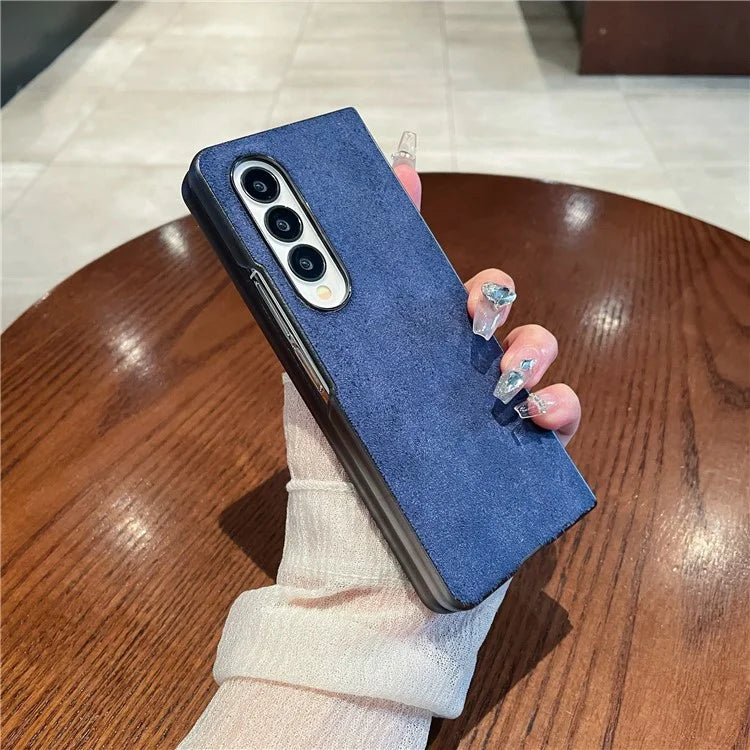 For Samsung Galaxy Z Fold4 5G Phone Case Scratch Resistant Suede Cover