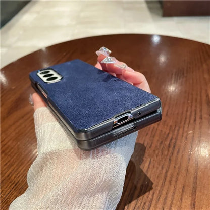 For Samsung Galaxy Z Fold4 5G Phone Case Scratch Resistant Suede Cover