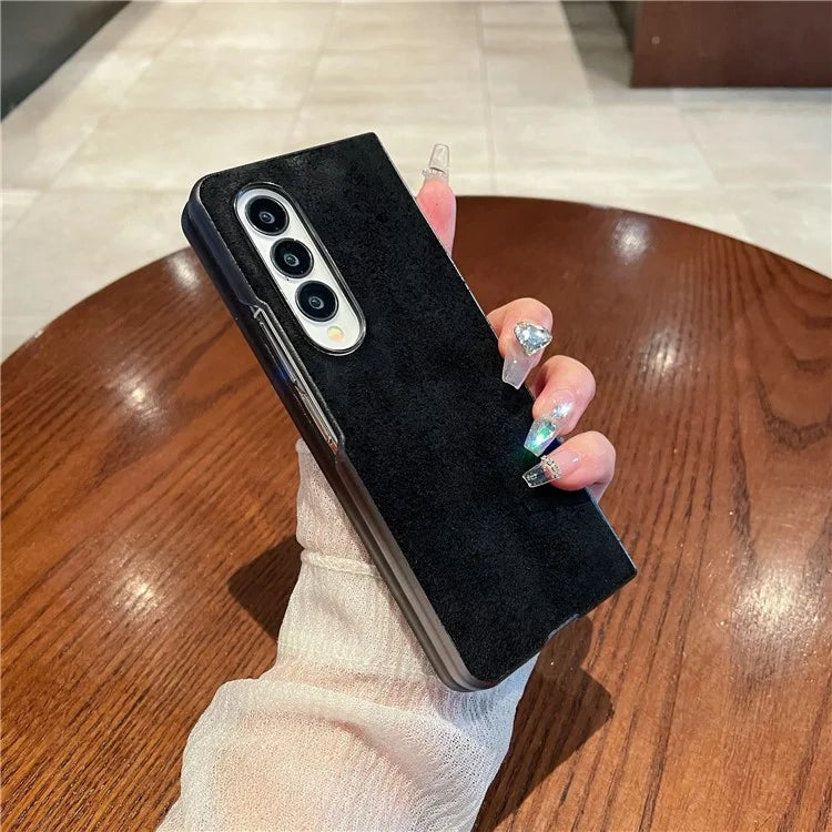 For Samsung Galaxy Z Fold4 5G Phone Case Scratch Resistant Suede Cover