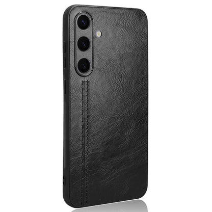 For Samsung Galaxy S24+ Cell Phone Case Cowhide Texture Shock Absorbing Cover
