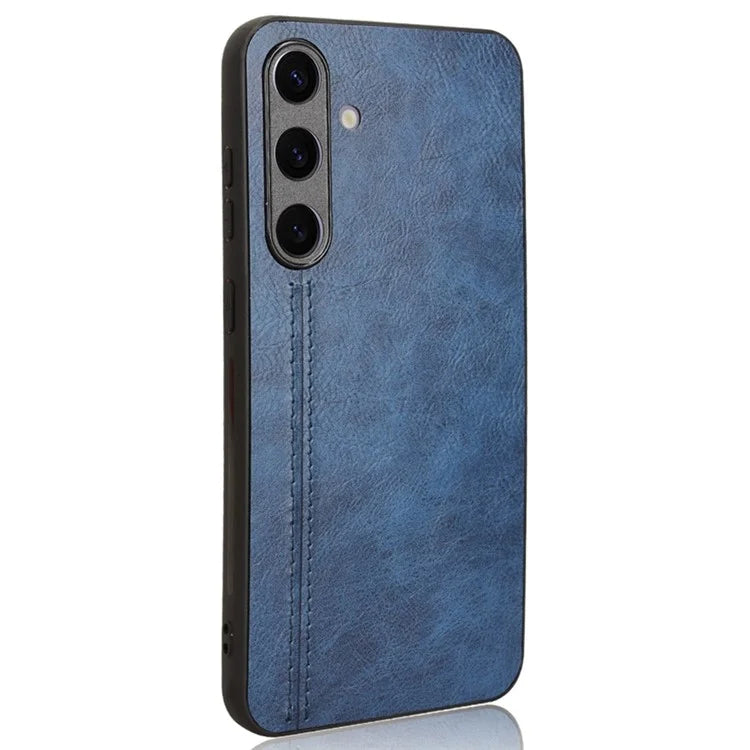 For Samsung Galaxy S24+ Cell Phone Case Cowhide Texture Shock Absorbing Cover