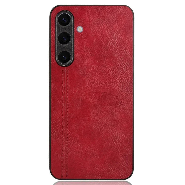 For Samsung Galaxy S24+ Cell Phone Case Cowhide Texture Shock Absorbing Cover