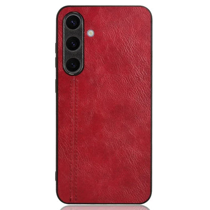 For Samsung Galaxy S24+ Cell Phone Case Cowhide Texture Shock Absorbing Cover