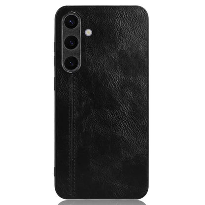 For Samsung Galaxy S24 Case Cowhide Texture Stitching Line Phone Protector