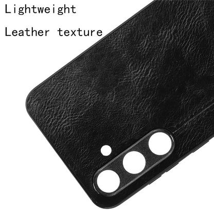 For Samsung Galaxy S24 Case Cowhide Texture Stitching Line Phone Protector
