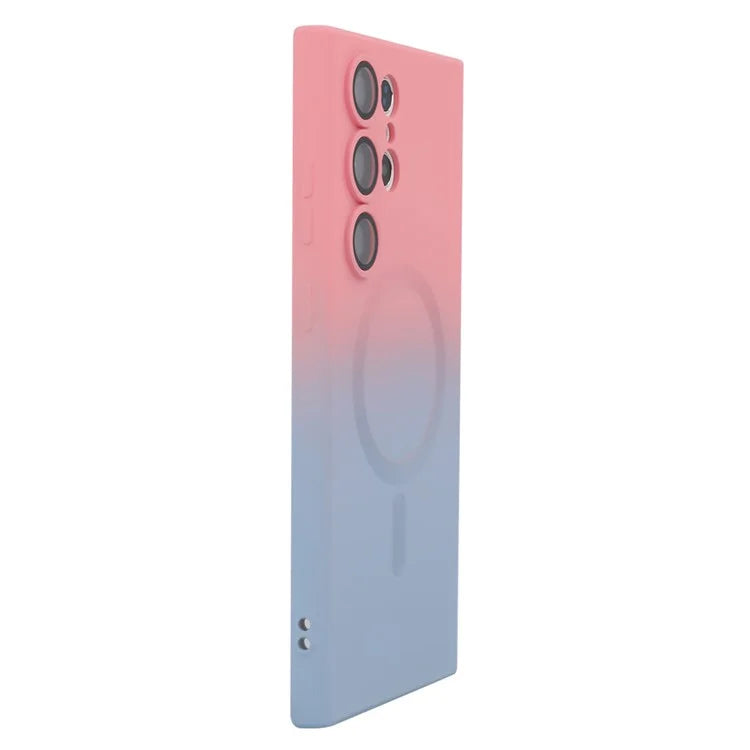 ENAKY HAT PRINCE For Samsung Galaxy S24 Ultra Magnetic Silicone Case with Lens Protector