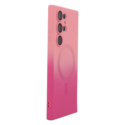 ENAKY HAT PRINCE For Samsung Galaxy S23 Ultra Magnetic Case Dual Color Silicone Cover