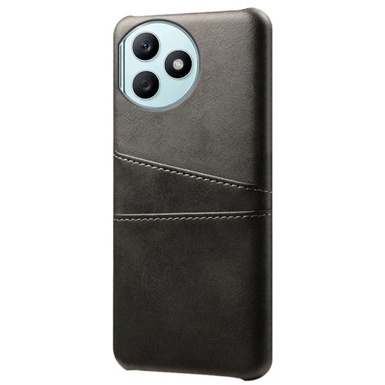 For Honor X50i+ 5G Case 2 Card Holders Anti-fall PU Leather+PC Phone Shell
