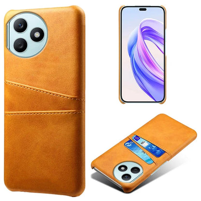 For Honor X50i+ 5G Case 2 Card Holders Anti-fall PU Leather+PC Phone Shell