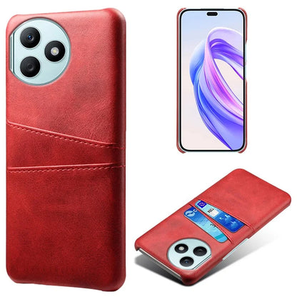 For Honor X50i+ 5G Case 2 Card Holders Anti-fall PU Leather+PC Phone Shell