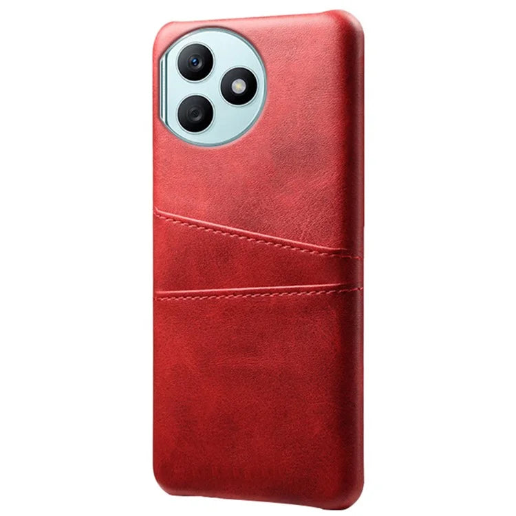 For Honor X50i+ 5G Case 2 Card Holders Anti-fall PU Leather+PC Phone Shell
