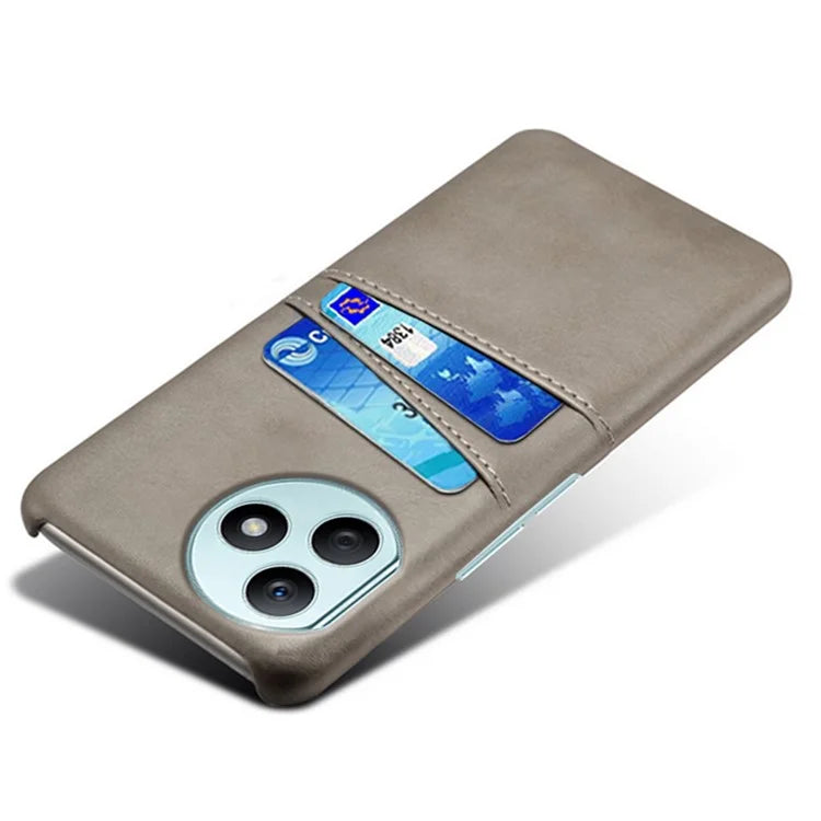 For Honor X50i+ 5G Case 2 Card Holders Anti-fall PU Leather+PC Phone Shell