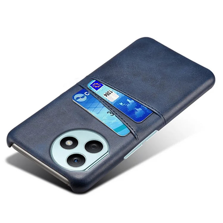 For Honor X50i+ 5G Case 2 Card Holders Anti-fall PU Leather+PC Phone Shell