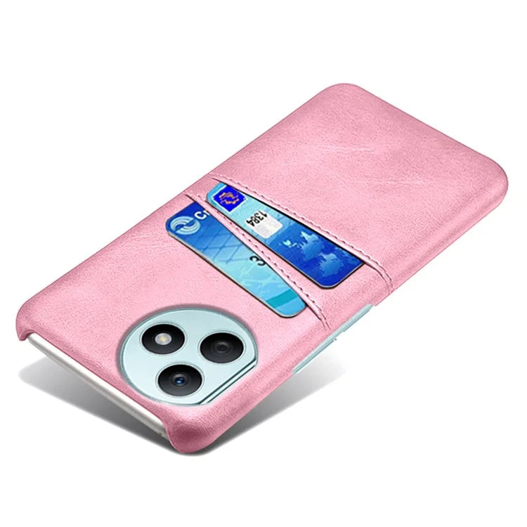 For Honor X50i+ 5G Case 2 Card Holders Anti-fall PU Leather+PC Phone Shell